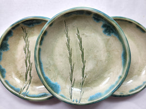 pottery dish grass, FREE SHIPPING, small ceramic dish