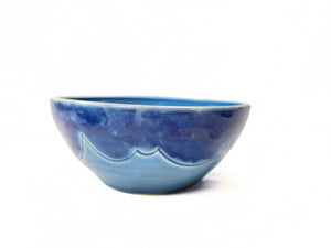 pottery bowl, soup bowl CLOUDS, FREE SHIPPING