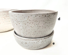 Load image into Gallery viewer, pottery bowl, small, speckled white, FREE SHIPPING
