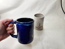 Load image into Gallery viewer, pottery mug I VOTE, FREE SHIPPING, handmade ceramic mug
