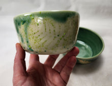 Load image into Gallery viewer, pottery bowl, cereal bowl with ferns, FREE SHIPPING
