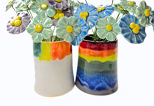 Load image into Gallery viewer, pottery vase, rainbow, FREE SHIPPING, ceramic vase
