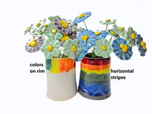 Load image into Gallery viewer, pottery vase, rainbow, FREE SHIPPING, ceramic vase
