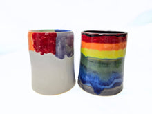 Load image into Gallery viewer, pottery vase, rainbow, FREE SHIPPING, ceramic vase
