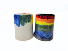 Load image into Gallery viewer, pottery vase, rainbow, FREE SHIPPING, ceramic vase
