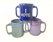 Load image into Gallery viewer, pottery mug with 2 handles, FREE SHIPPING
