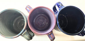 pottery mug with 2 handles, FREE SHIPPING