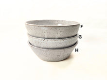 Load image into Gallery viewer, pottery bowl, small, speckled white, FREE SHIPPING
