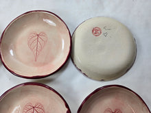 Load image into Gallery viewer, pottery dish heart leaf, FREE SHIPPING, small ceramic dish
