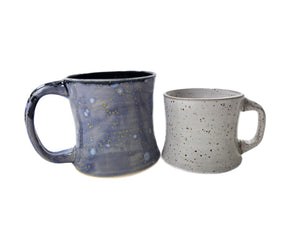 pottery mugs, shorties, FREE SHIPPING