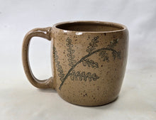 Load image into Gallery viewer, pottery mugs, shortie with ferns, FREE SHIPPING
