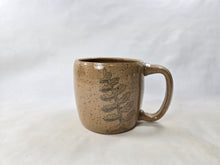 Load image into Gallery viewer, pottery mugs, shortie with ferns, FREE SHIPPING
