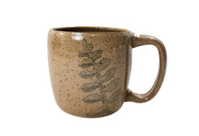 Load image into Gallery viewer, pottery mugs, shortie with ferns, FREE SHIPPING
