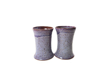 Load image into Gallery viewer, pottery cup &quot;pint glass&quot; purple haze, FREE SHIPPING, ceramic cup
