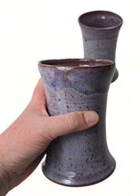 Load image into Gallery viewer, pottery cup &quot;pint glass&quot; purple haze, FREE SHIPPING, ceramic cup
