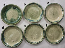 Load image into Gallery viewer, pottery dish grape leaf, FREE SHIPPING, small ceramic dish
