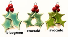 Load image into Gallery viewer, holiday ornament Holly, FREE SHIPPING, Christmas ornament
