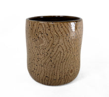 Load image into Gallery viewer, pottery cup &quot;highball glass&quot; wood grain, FREE SHIPPING, ceramic cup
