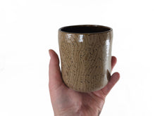 Load image into Gallery viewer, pottery cup &quot;highball glass&quot; wood grain, FREE SHIPPING, ceramic cup
