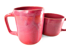 Load image into Gallery viewer, pink pottery mug, FREE SHIPPING, handmade ceramic mug
