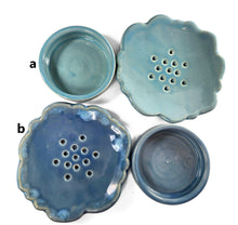Load image into Gallery viewer, pottery soap dish, clouds ! , FREE SHIPPING, ceramic sponge holder
