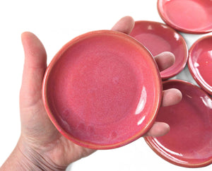 pink pottery dish, FREE SHIPPING, small ceramic dish