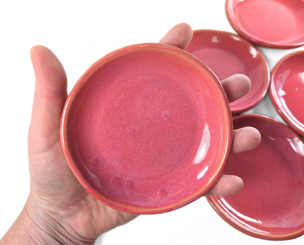 pink pottery dish, FREE SHIPPING, small ceramic dish
