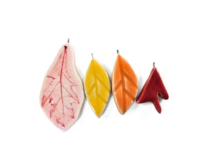 holiday ornament autumn leaves, FREE SHIPPING, Christmas ornament