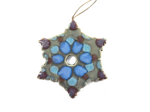 holiday ornament snowflake, FREE SHIPPING, Christmas ornament