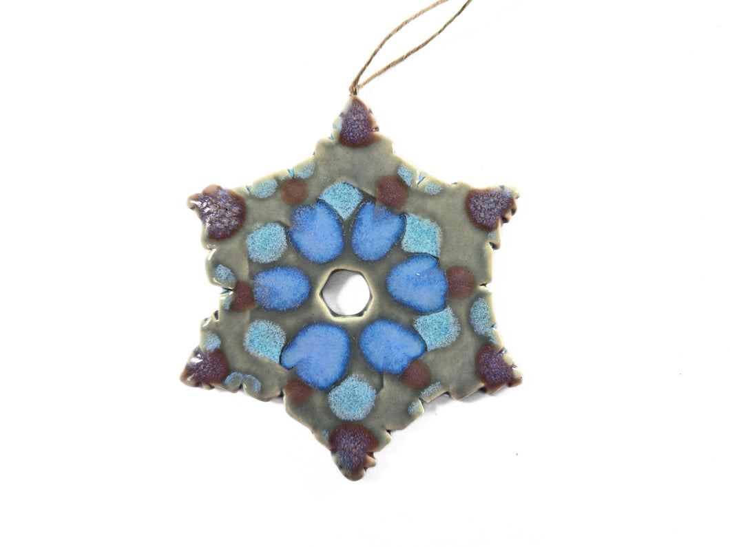 holiday ornament snowflake, FREE SHIPPING, Christmas ornament