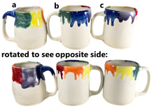 Load image into Gallery viewer, pottery mug rainbow glaze, handmade ceramic mug
