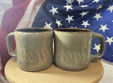 Load image into Gallery viewer, pottery mug: WE THE PEOPLE
