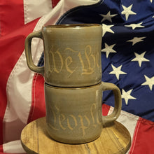 Load image into Gallery viewer, pottery mug: WE THE PEOPLE
