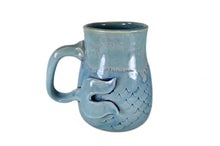 Load image into Gallery viewer, pottery mermaid mug, handmade ceramic mug
