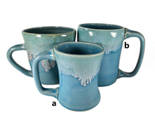 Load image into Gallery viewer, aqua pottery mug, handmade ceramic mug
