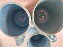 Load image into Gallery viewer, aqua pottery mug, handmade ceramic mug
