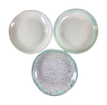 Load image into Gallery viewer, pottery dishes, white or white with color on rim
