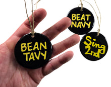 Load image into Gallery viewer, BEAT NAVY or "Bean Tavy" or "Sing 2nd" Christmas ornament
