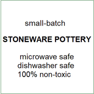 This page gives information on my shop policies and how I do business. Stoneware pottery is microwave safe and dishwasher safe. None of my materials include lead, and all are non-toxic. Shipping policy, custom pottery, etc.