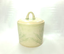 Load image into Gallery viewer, ceramic jar - FREE SHIPPING - handmade pottery fern jar
