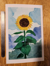 Load image into Gallery viewer, watercolor sunflower PRINT &quot;Sunflower Garden&quot; - Ukraine fundraiser
