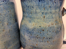 Load image into Gallery viewer, blue pottery mug - FREE SHIPPING - handmade stoneware coffee mug
