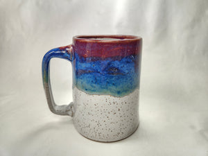 layered glaze pottery mug - FREE SHIPPING