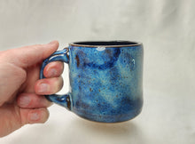 Load image into Gallery viewer, blue pottery mug - FREE SHIPPING - coffee mug
